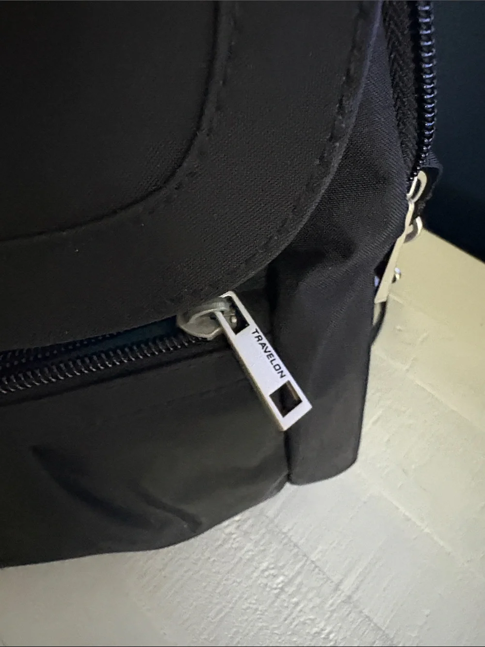 Women’s Travelon Black Nylon Backpack - Sleek Everyday Bag